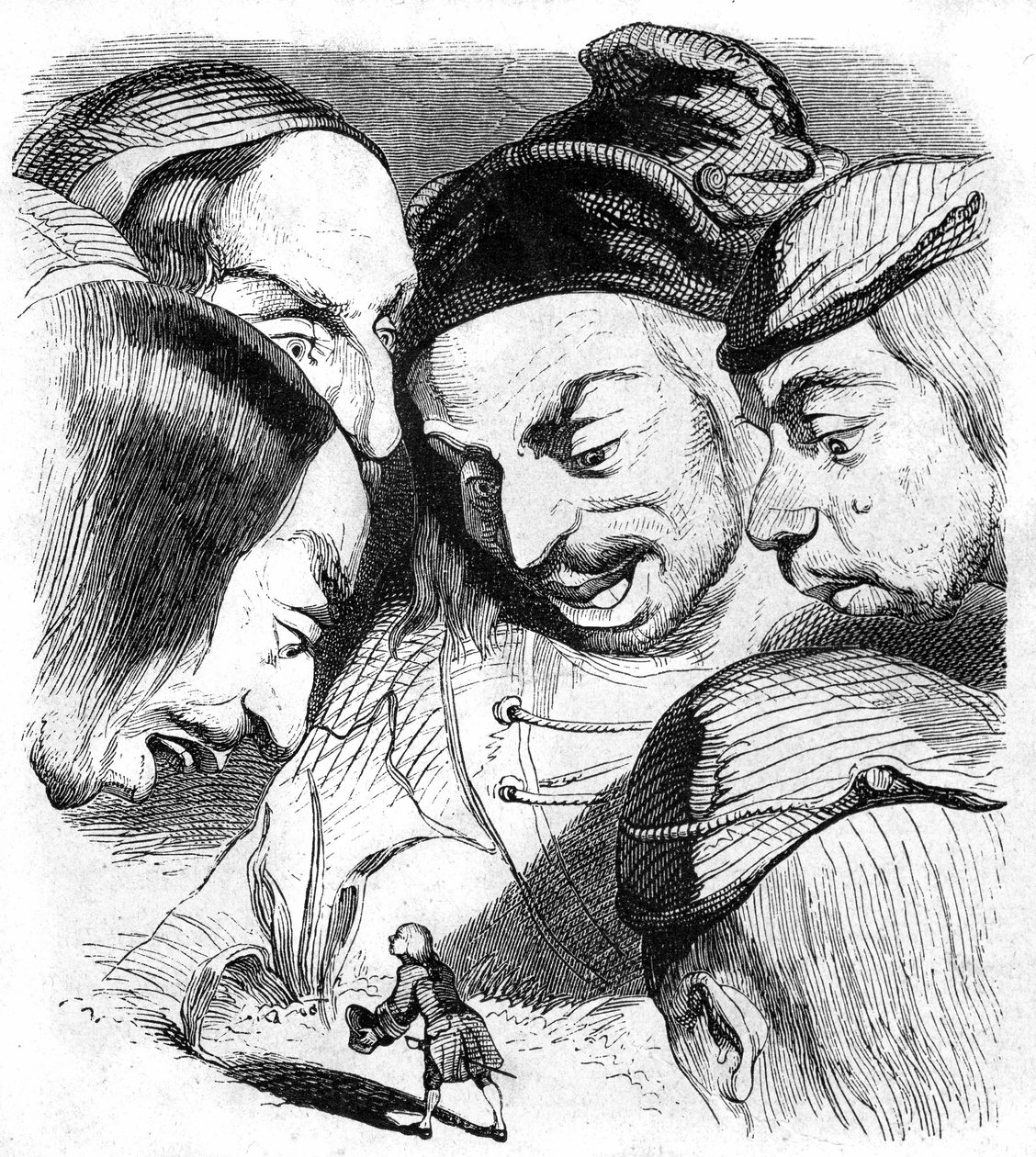 Illusztráció a Jonathan Swift által írt Gulliver utazásaihoz alkotó: Grandville (1803 47)