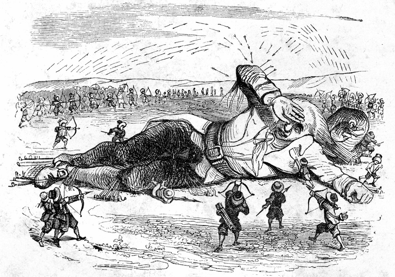 Illusztráció a Jonathan Swift által írt Gulliver utazásaihoz alkotó: Grandville (1803 47)