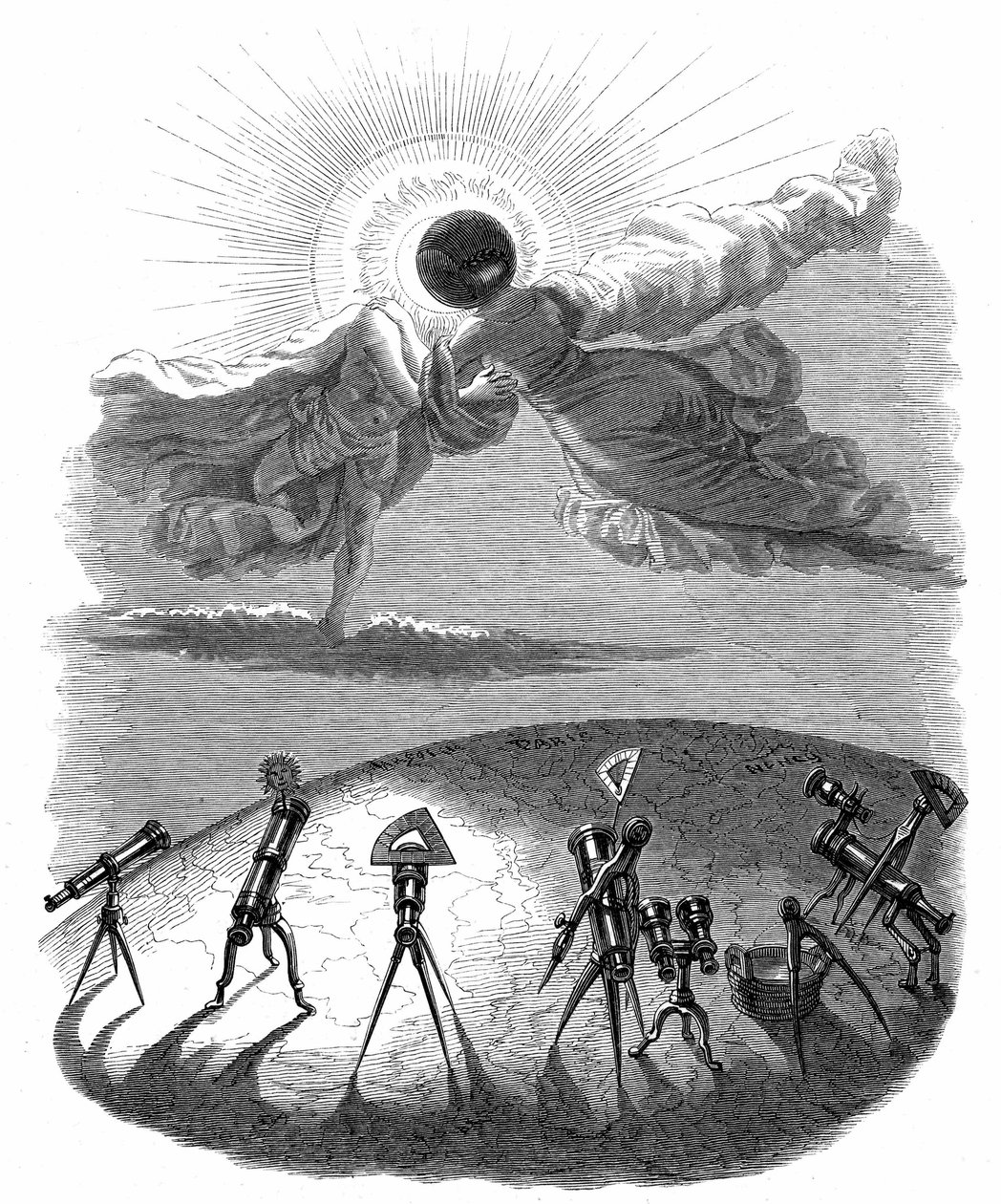 Illusztráció Henri Fournier "Un Autre Monde" című regényéhez. alkotó: Grandville (1803 47)