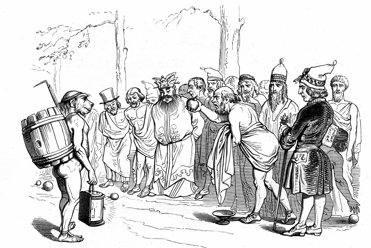 Illusztráció Henri Fournier "Un Autre Monde" című regényéhez. alkotó: Grandville (1803 47)