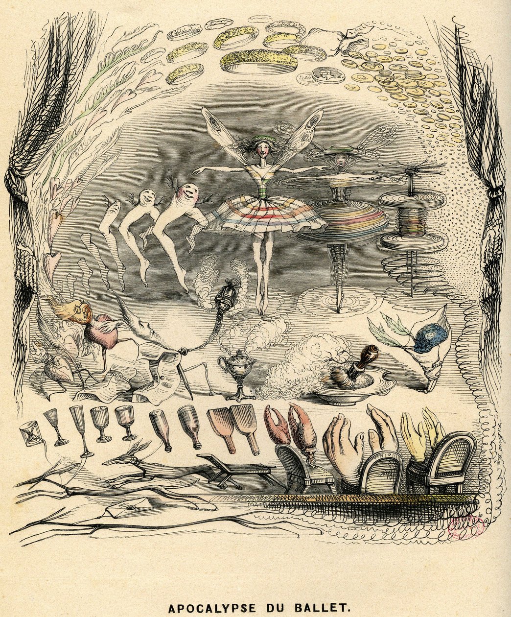 Illusztráció Henri Fournier "Un Autre Monde" című regényéhez. alkotó: Grandville (1803 47)