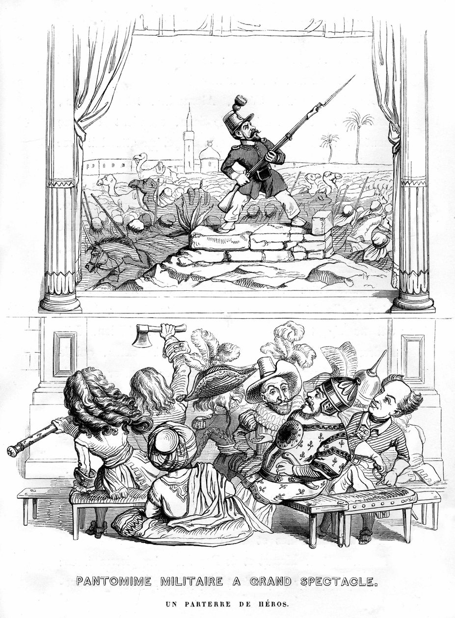 Illusztráció Henri Fournier "Un Autre Monde" című regényéhez. alkotó: Grandville (1803 47)