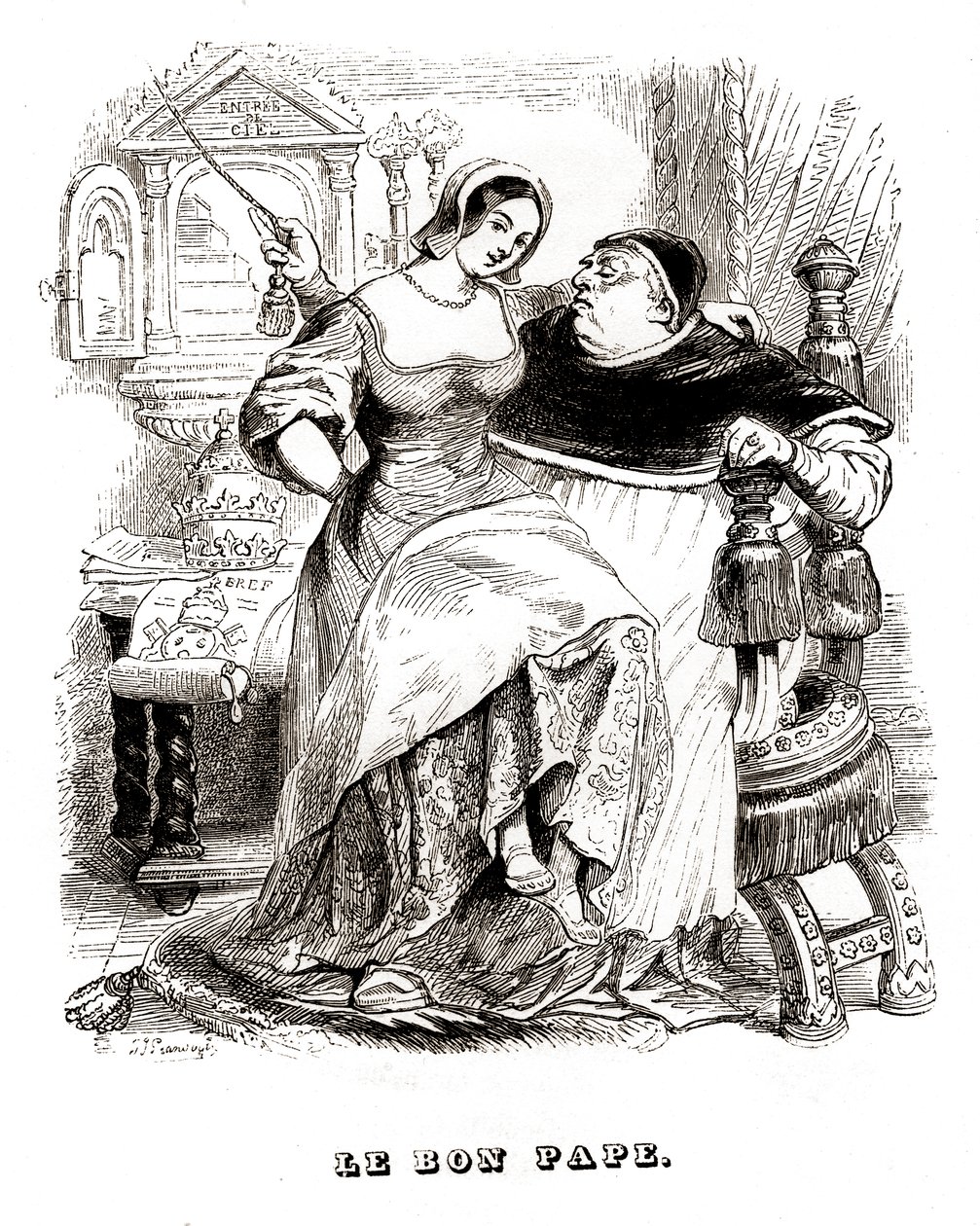 A jó pápa: Idő alkotó: Grandville (1803 47)