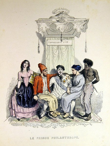 "A jótékonykodó herceg" alkotó: Grandville