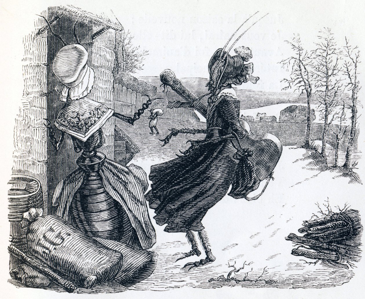 a kabóca és a hangya (La cigale et la fourmi) - La Fontaine meséi alkotó: Grandville