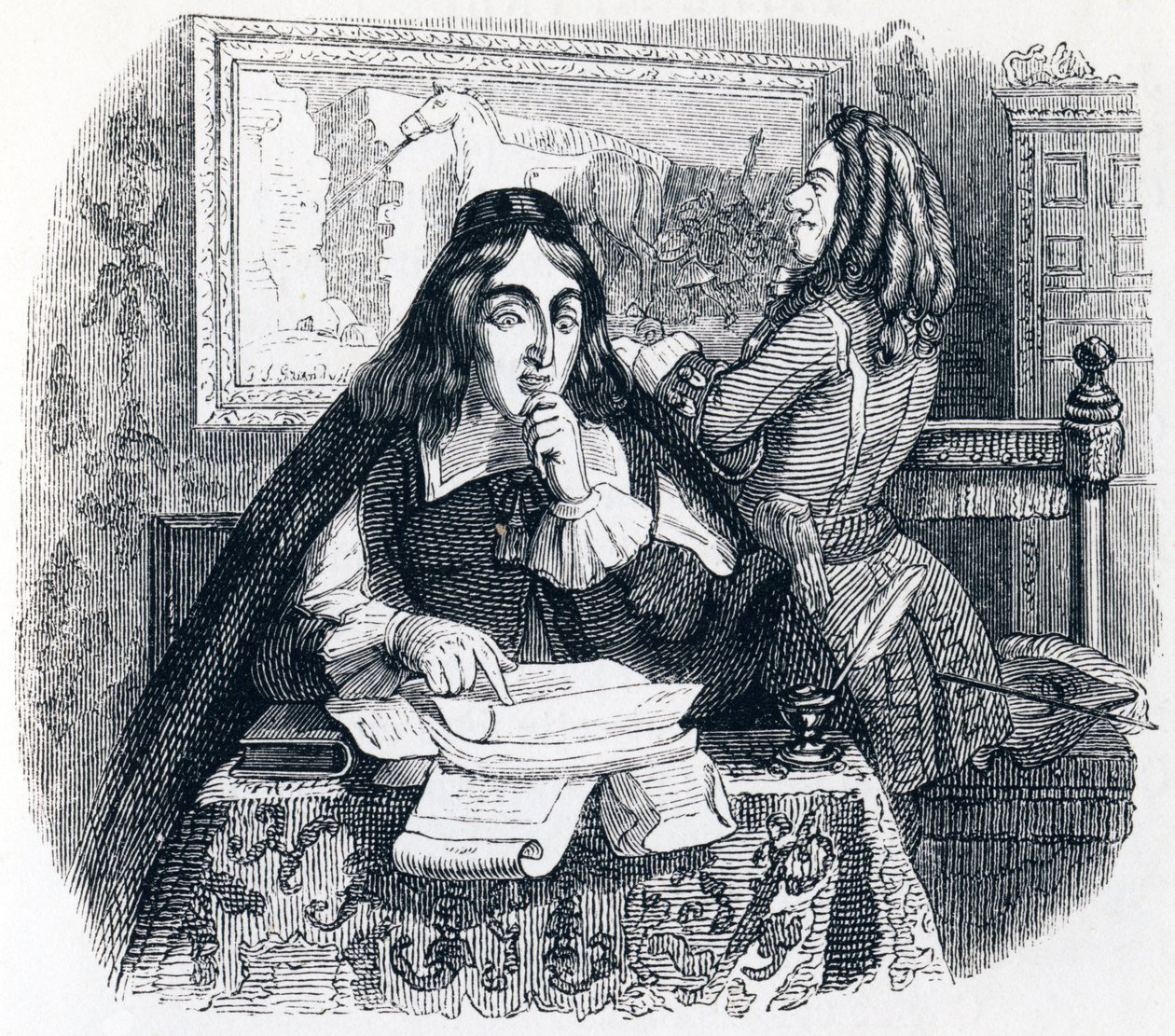 Aki ellen nehéz ízléssel - La Fontaine Fables alkotó: Grandville