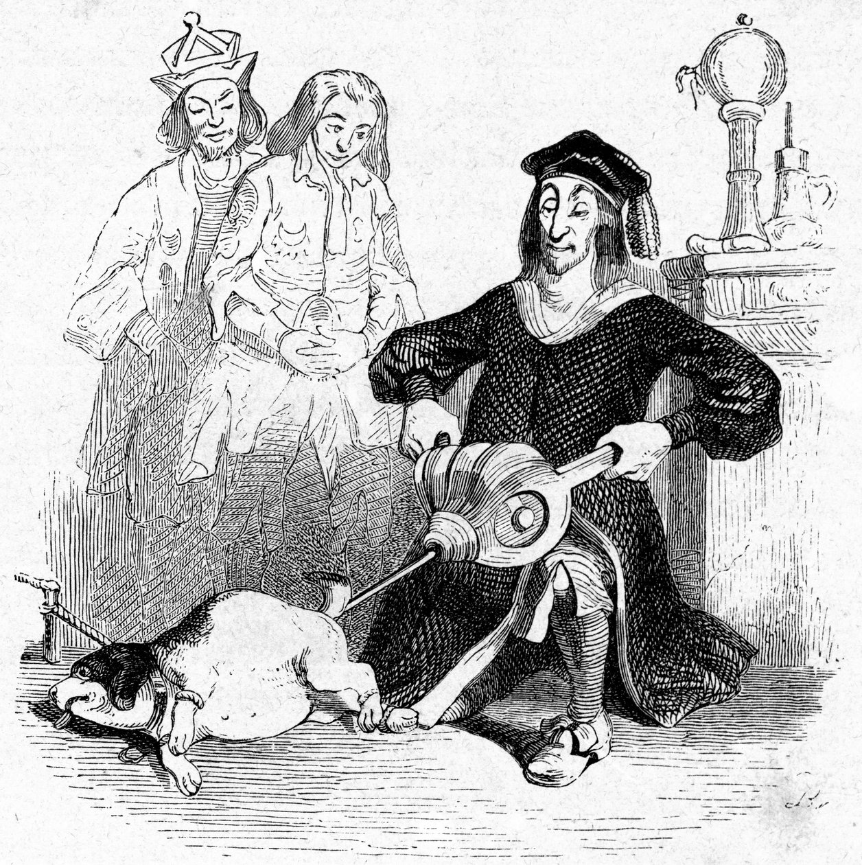 Illusztráció a Jonathan Swift által írt Gulliver utazásaihoz alkotó: Grandville (1803-47)
