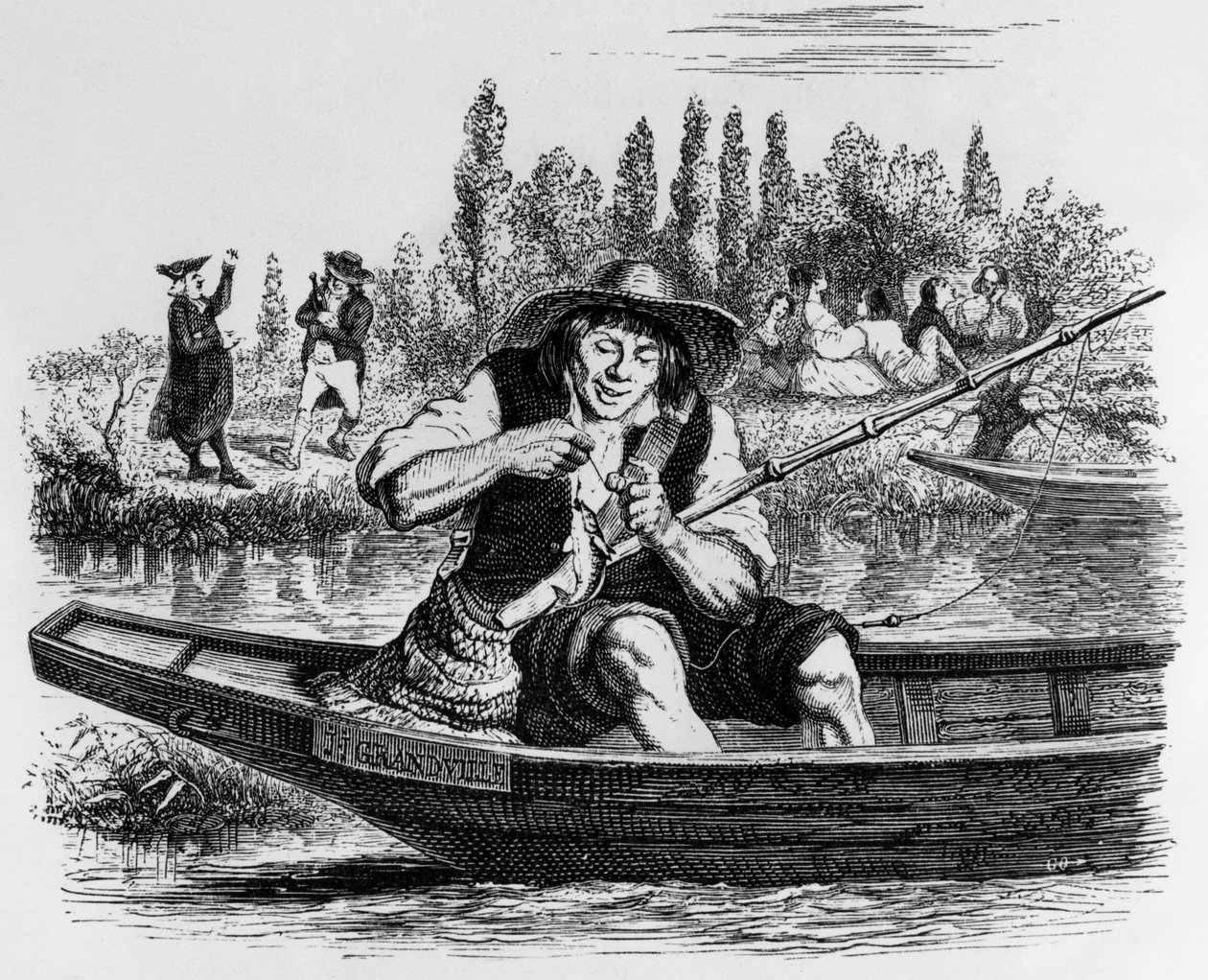 La Fontaine meséje (Jean de La Fontaine) : J.J. Grandville metszete, 1838-40 körül. alkotó: Grandville (1803 47)