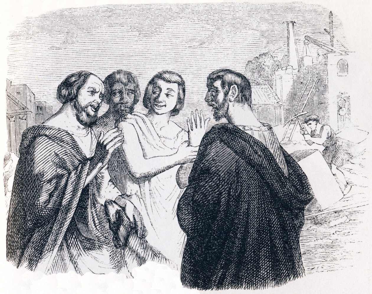 Szókrat beszéde (Parole de Socrate) - La Fontaine meséi alkotó: Grandville