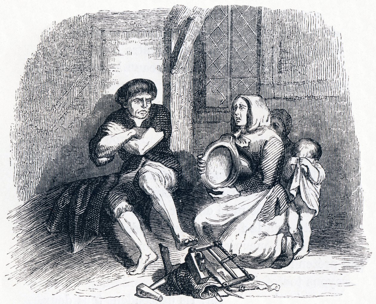 AHas és a gyomor - La Fontaine meséi alkotó: Grandville