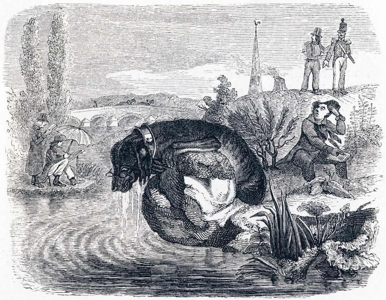 A kutya, aki feladja zsákmányát az árnyékért - Fables by La Fontaine alkotó: Grandville