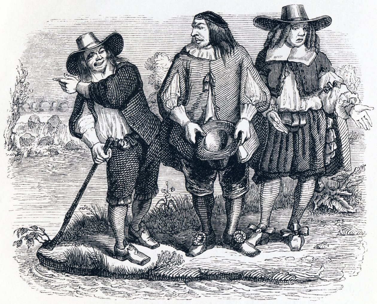A vízbe fulladt nő (La femme noyee) – La Fontaine meséi alkotó: Grandville