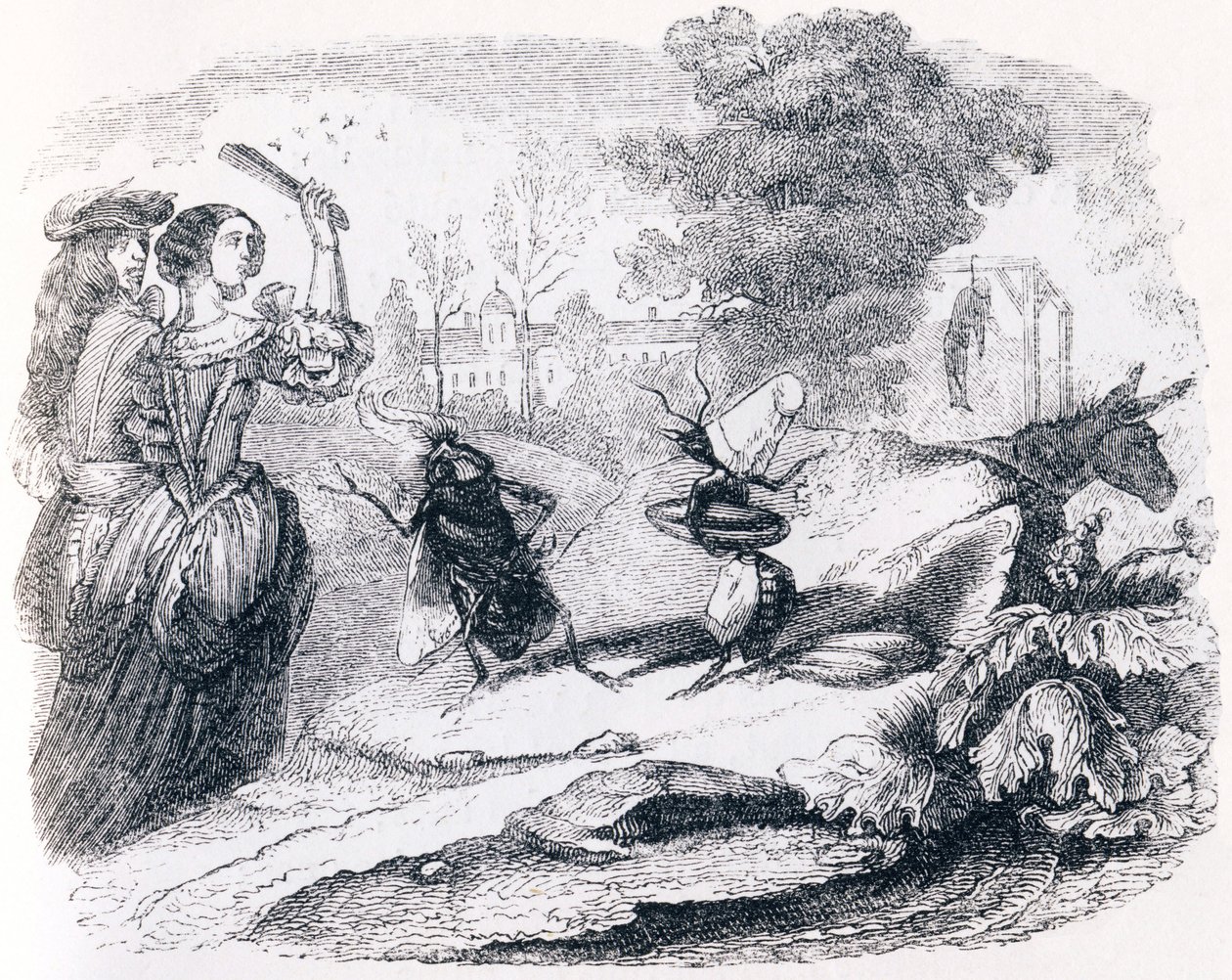 A légy és a hangya (La mouche et la fourmi) - La Fontaine meséi alkotó: Grandville