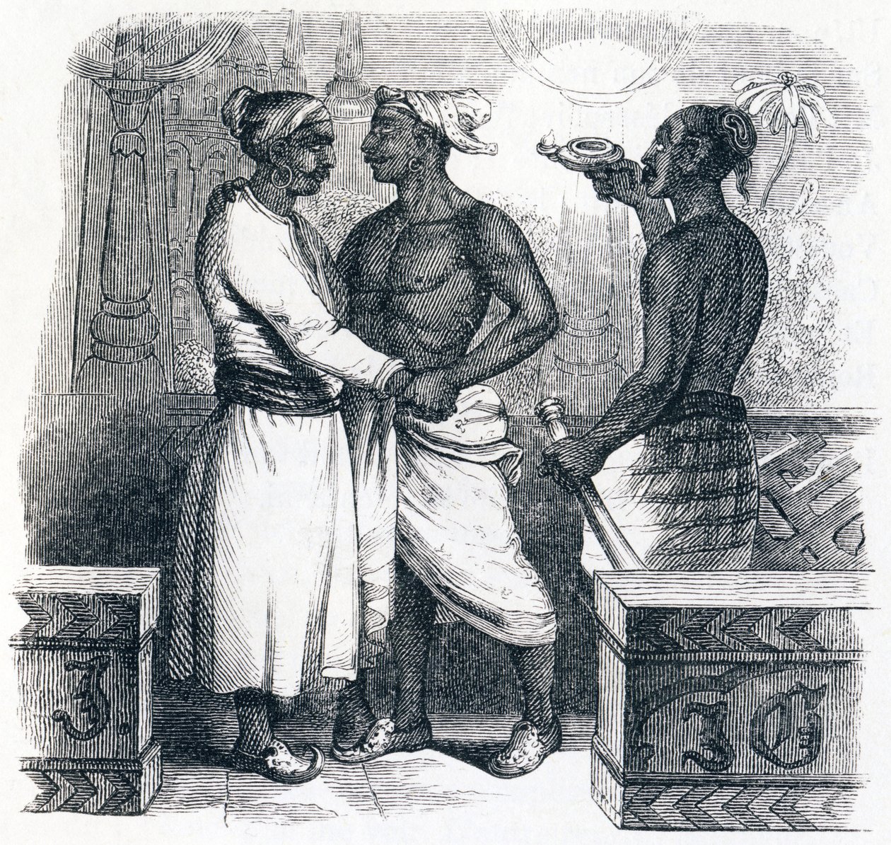 A két barát – La Fontaine meséi alkotó: Grandville