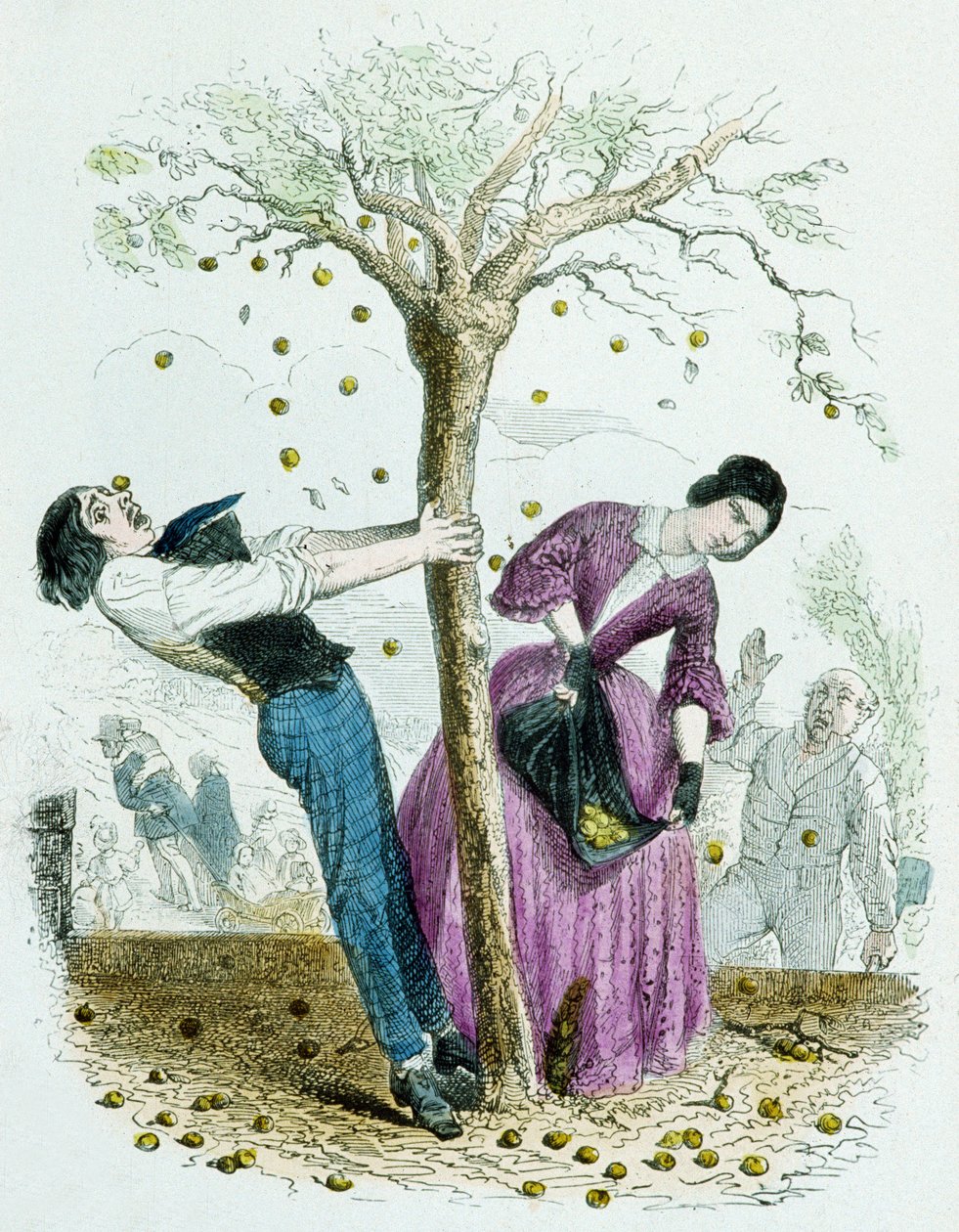 Nem árt, ha túl sok van, a 100 közmondásból alkotó: Grandville (1803 47)
