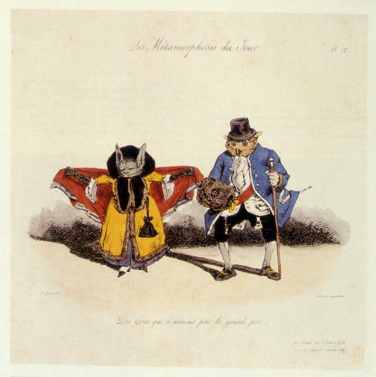 Emberek, akik nem szeretik a Nagy Napot, 1854 alkotó: Grandville