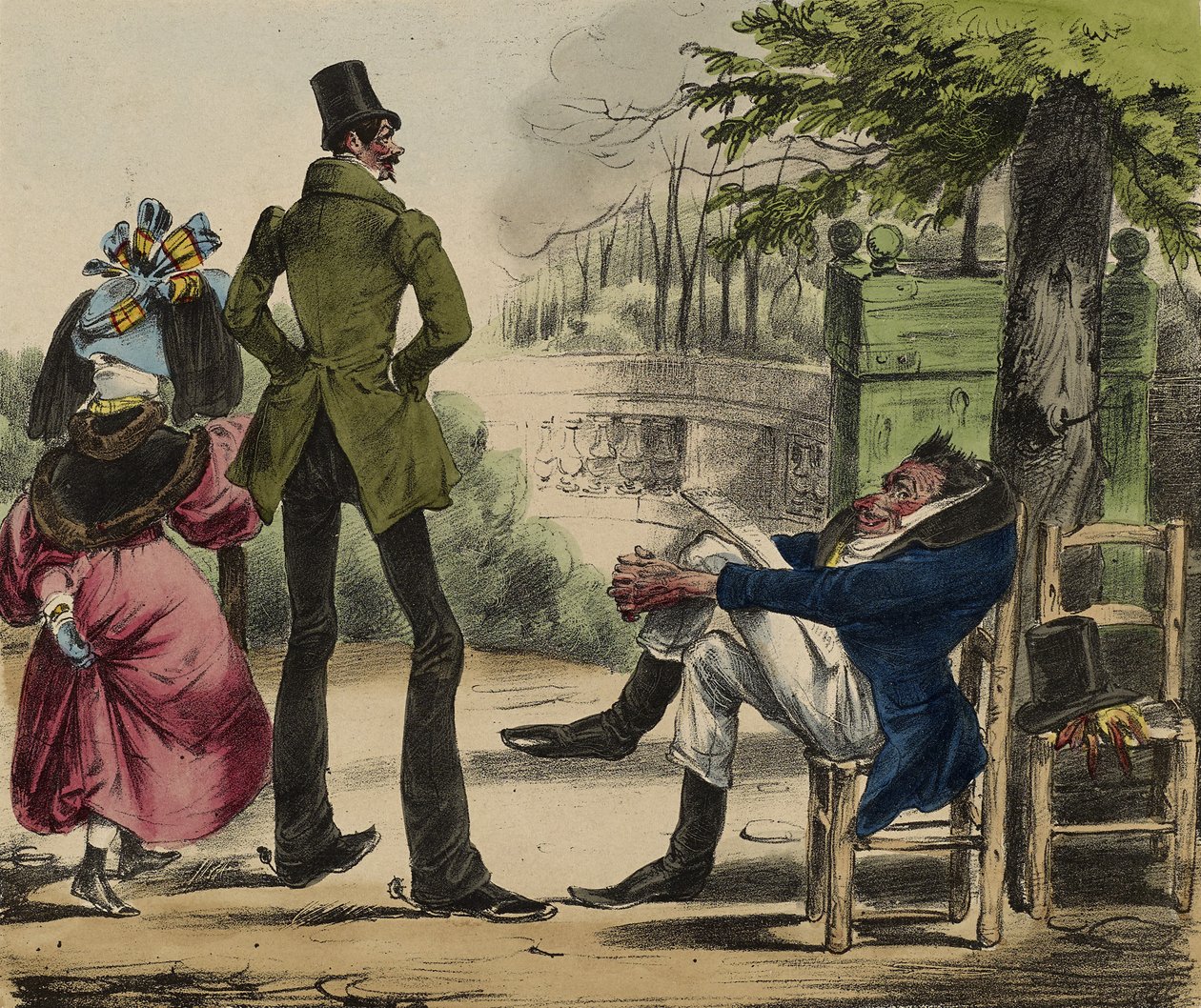 La karikatúra; 13. sz., 1830-35 (kézzel színezett litó) alkotó: Grandville 1803 47 Grandville 1803 47