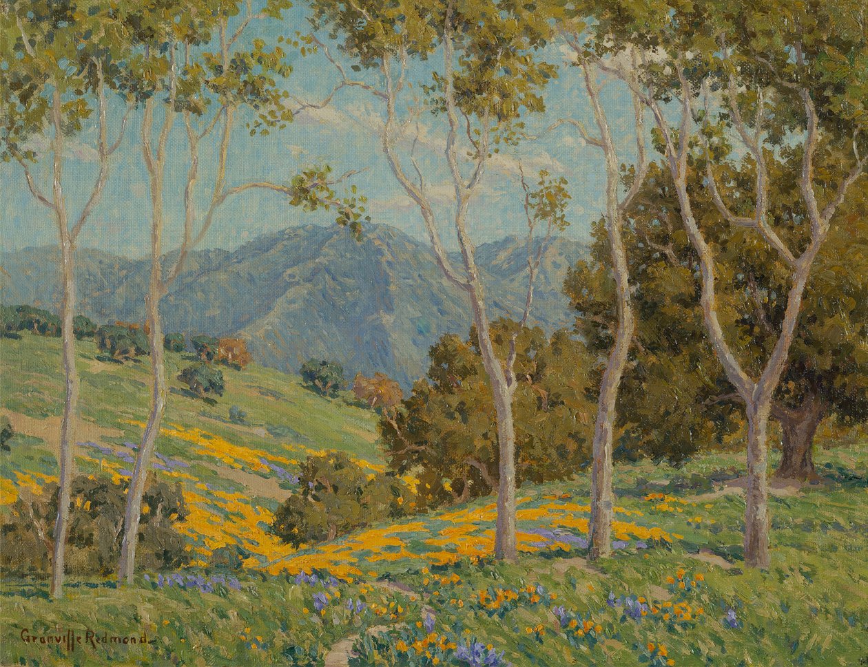 Mák és eukaliptusz (olaj, vászon) alkotó: Granville Redmond