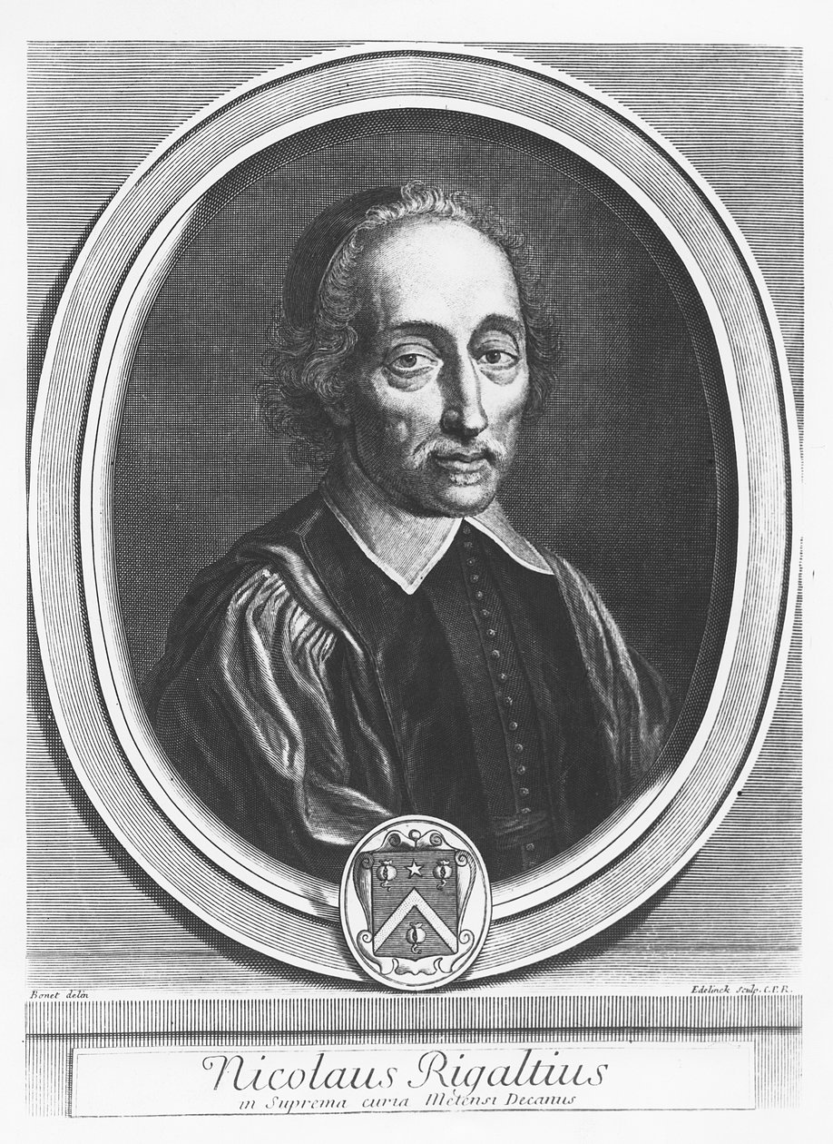Nicolas Rigault portréja alkotó: Gérard Edelinck