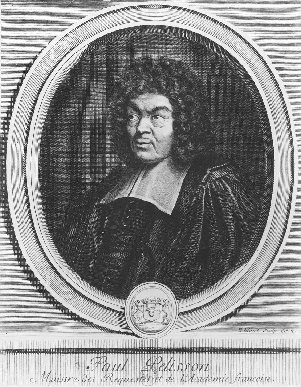 Paul Pellisson portréja alkotó: Gérard Edelinck
