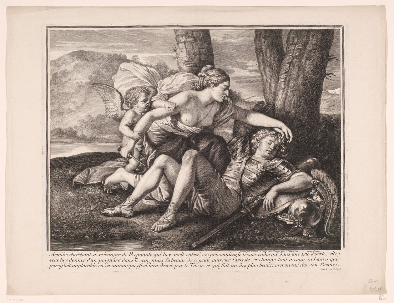 Rinaldo Armidában alkotó: Gérard Audran (attributed to)