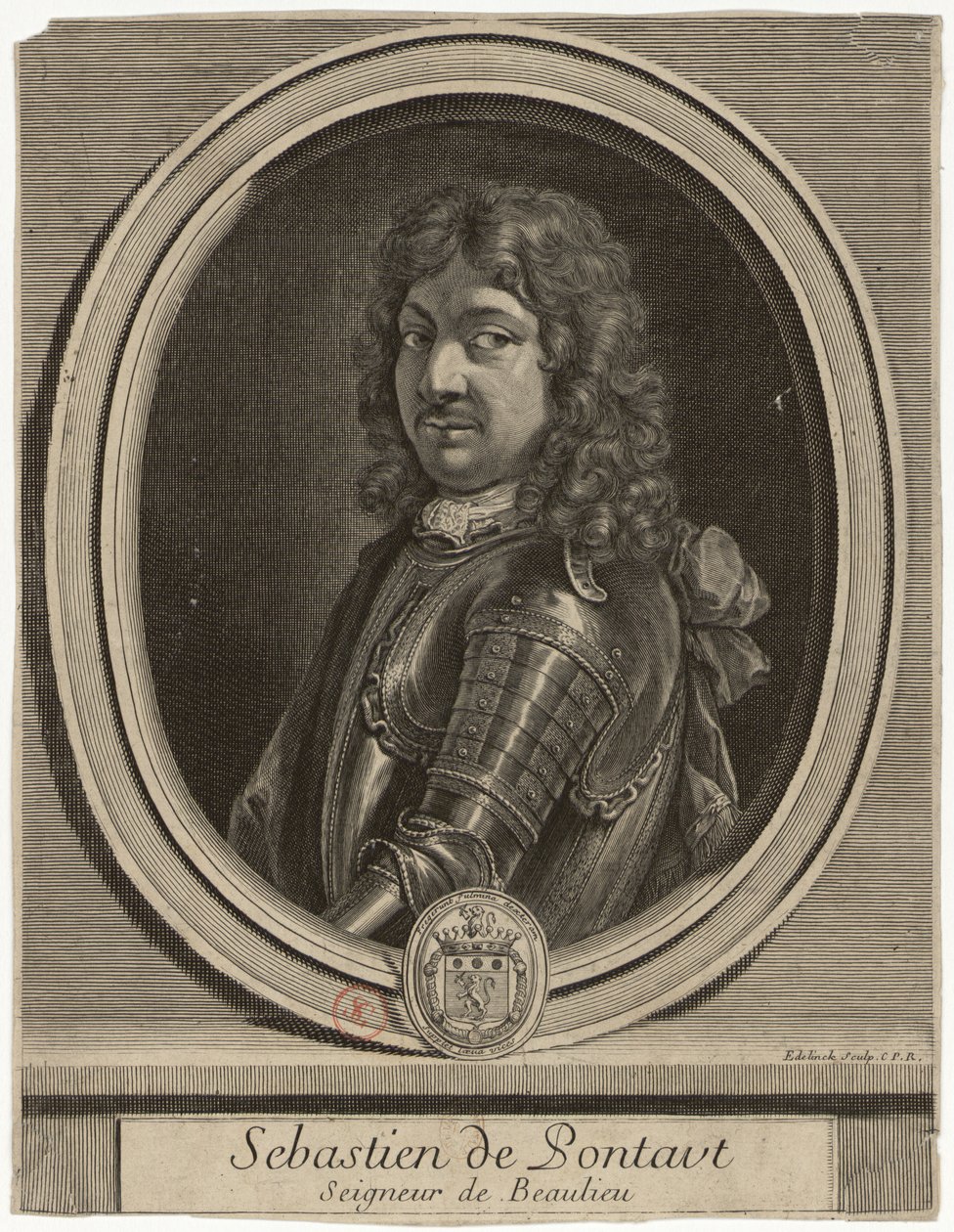 Edelinck - Sebastien de Pontaut Seigneur de Baulieu alkotó: Gérard Edelinck