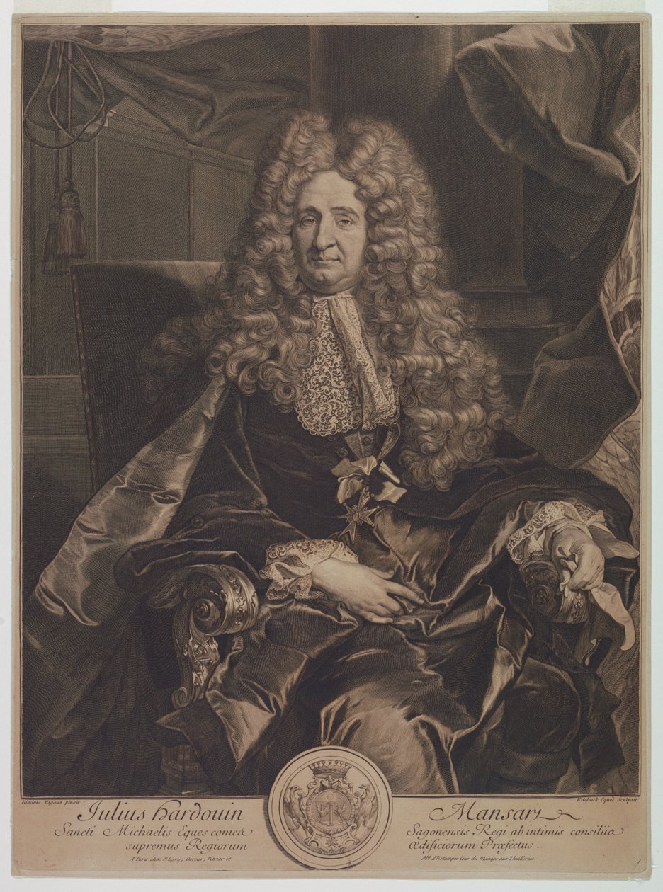 Jules-Hardouin Mansart (1646-1708) portréja alkotó: Gérard Edelinck