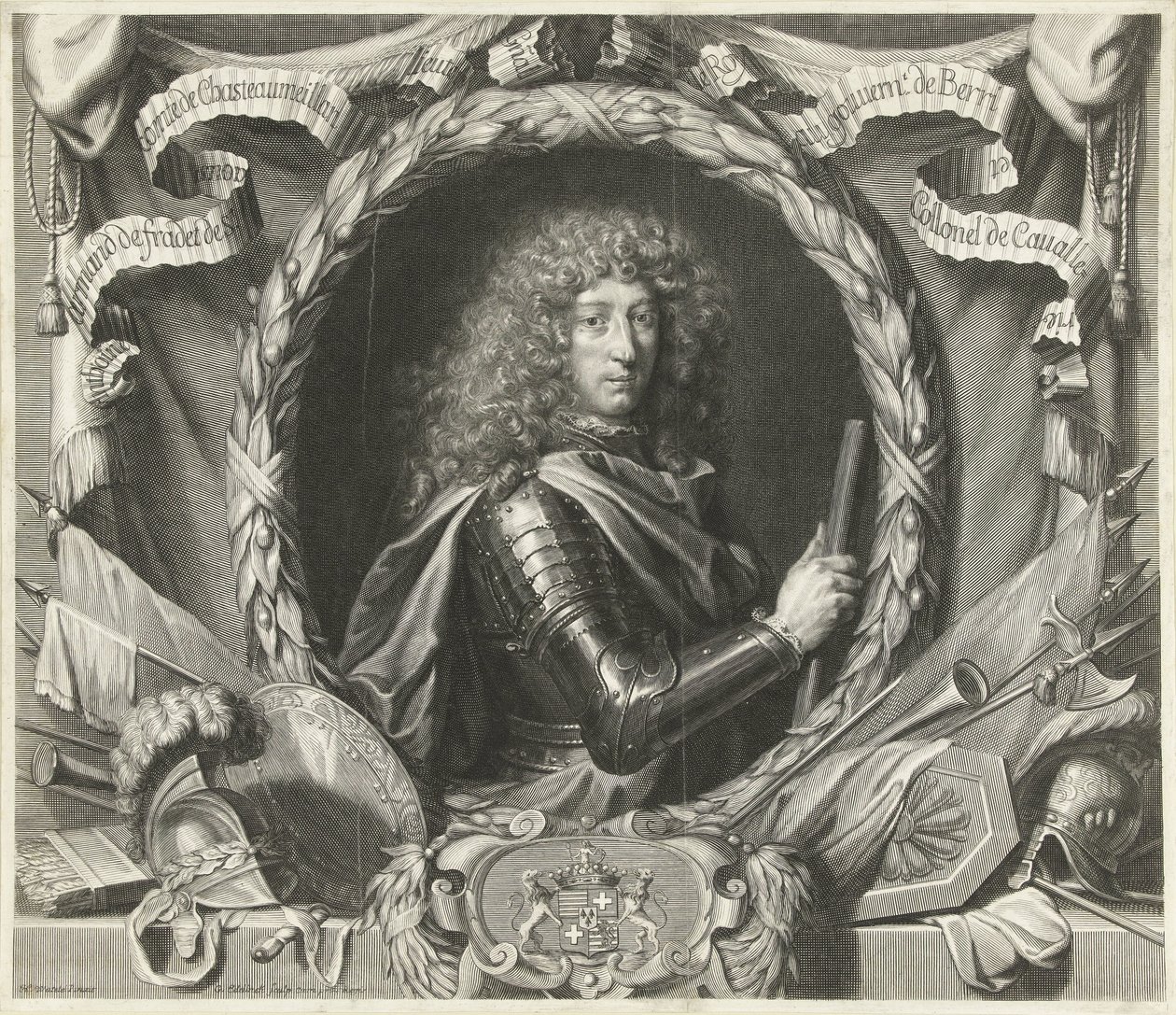 Antoine-Armand de Fradet de Saint-Aoust portréja alkotó: Gérard Edelinck