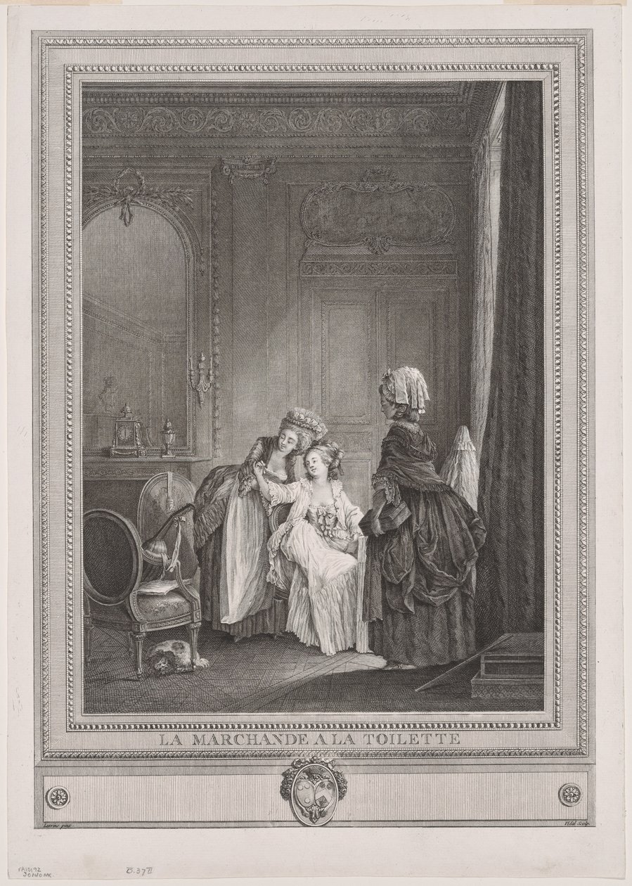 A kereskedőnő az öltözőben (La Marchande à la Toilette) alkotó: Gérard Vidal