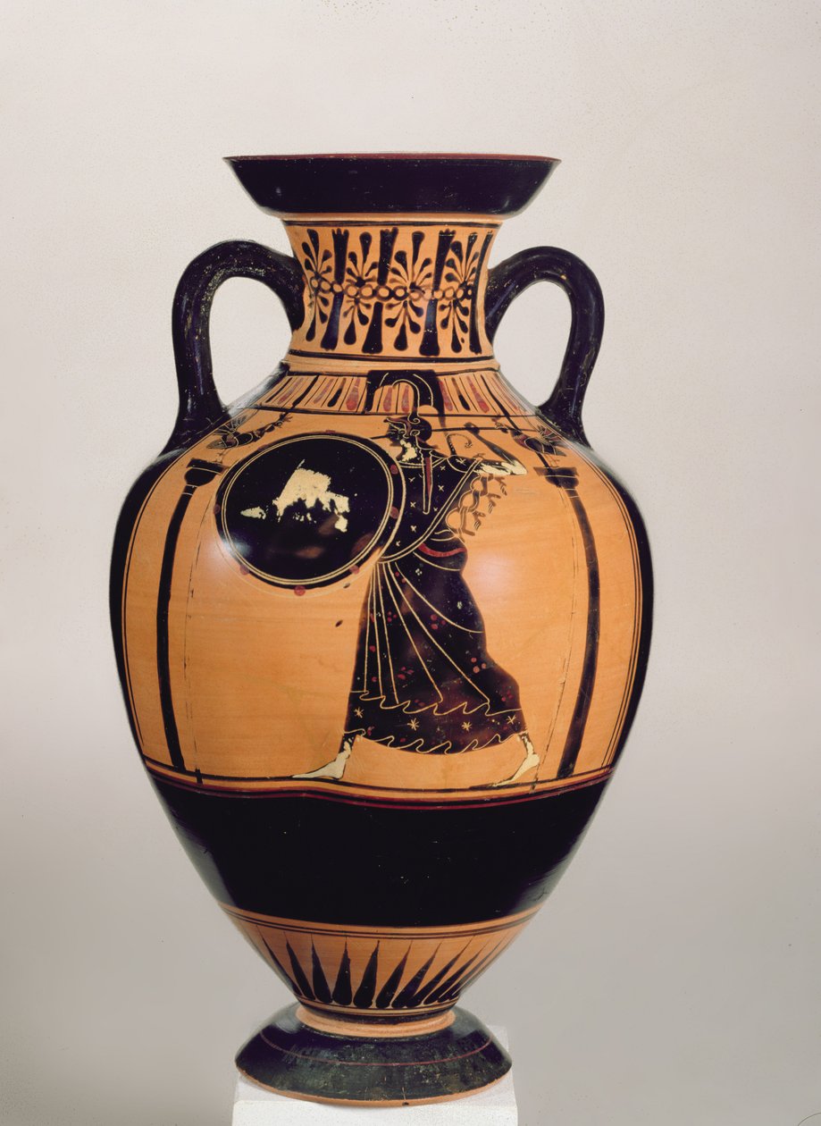Pszeudo-panathenai amfora, padlásfekete figura, ie 500 körül (kerámia) (részletesen lásd: 293754) alkotó: Greek