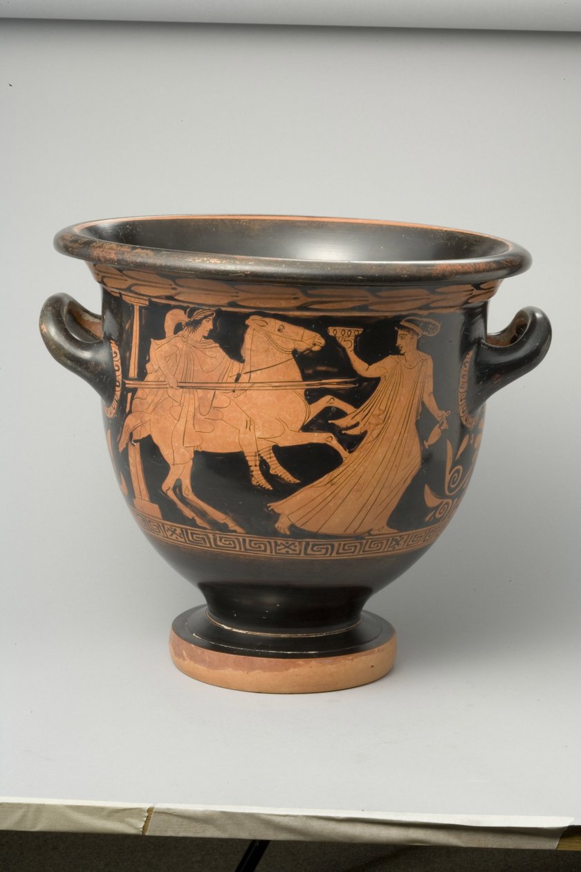 Attikai vörös figurás harangkráter, Kr.e. 440 körül (terrakotta) (részletesen lásd 270384) alkotó: Greek