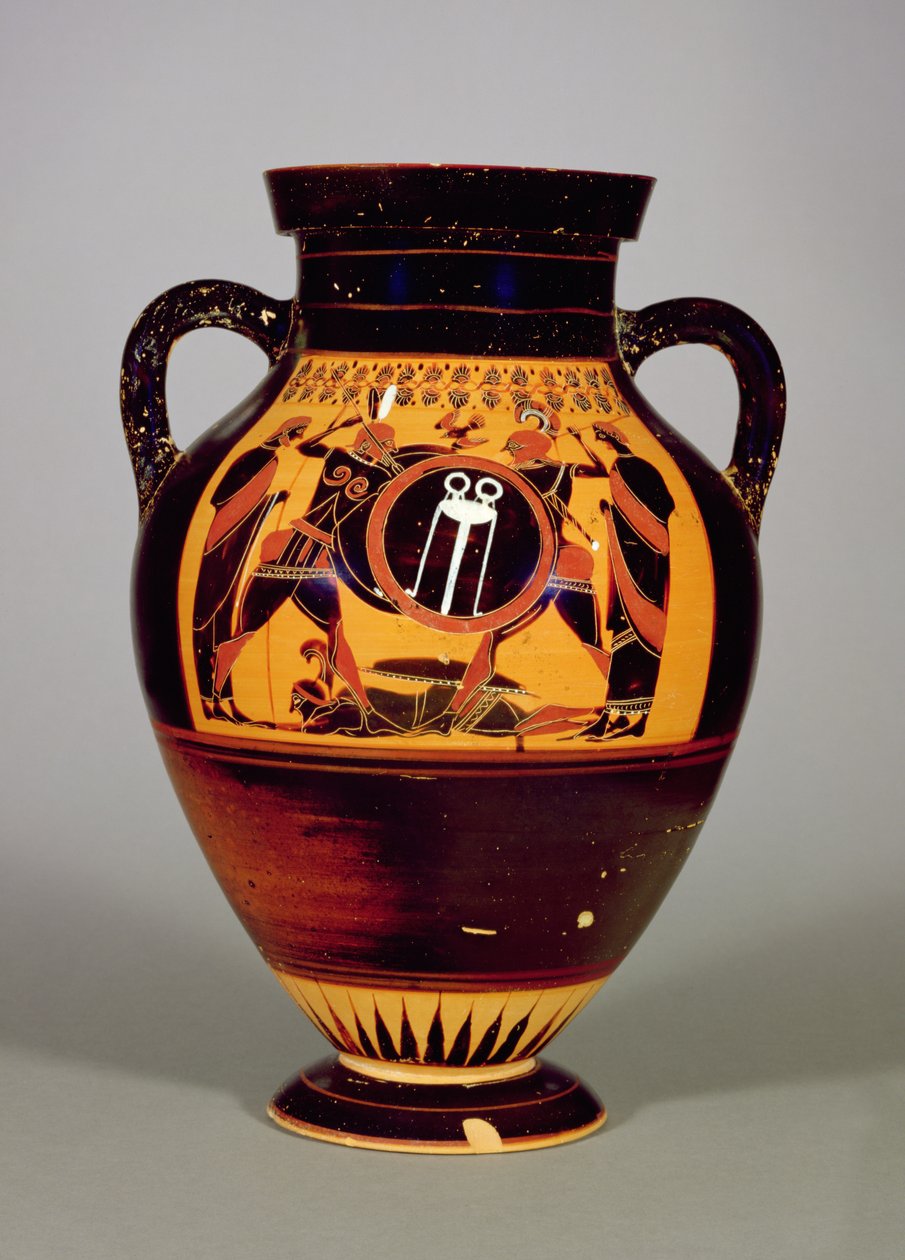 Belly Amphora, Priamosz és Akhilleusz, Kr.e. 550 körül (kerámia) (lásd még: 288279, 293741 és 307550) alkotó: Greek