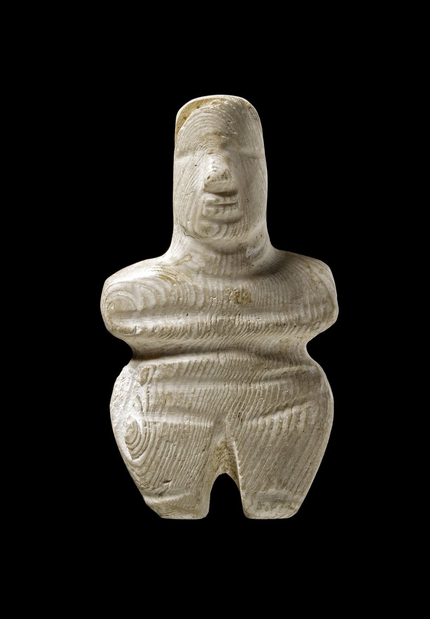 Kükladikus figura, Naxos, ie 3000-2000 körül (márvány) alkotó: Greek