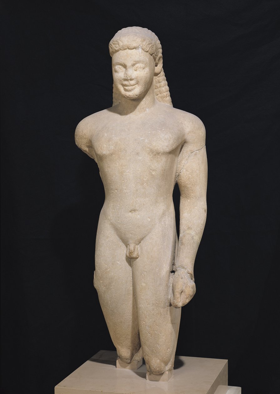 Kouros, Parosból, Asklepios szentélyének közelében, ie 540 körül (márvány) (lásd még: 98017, 164837-164839) alkotó: Greek