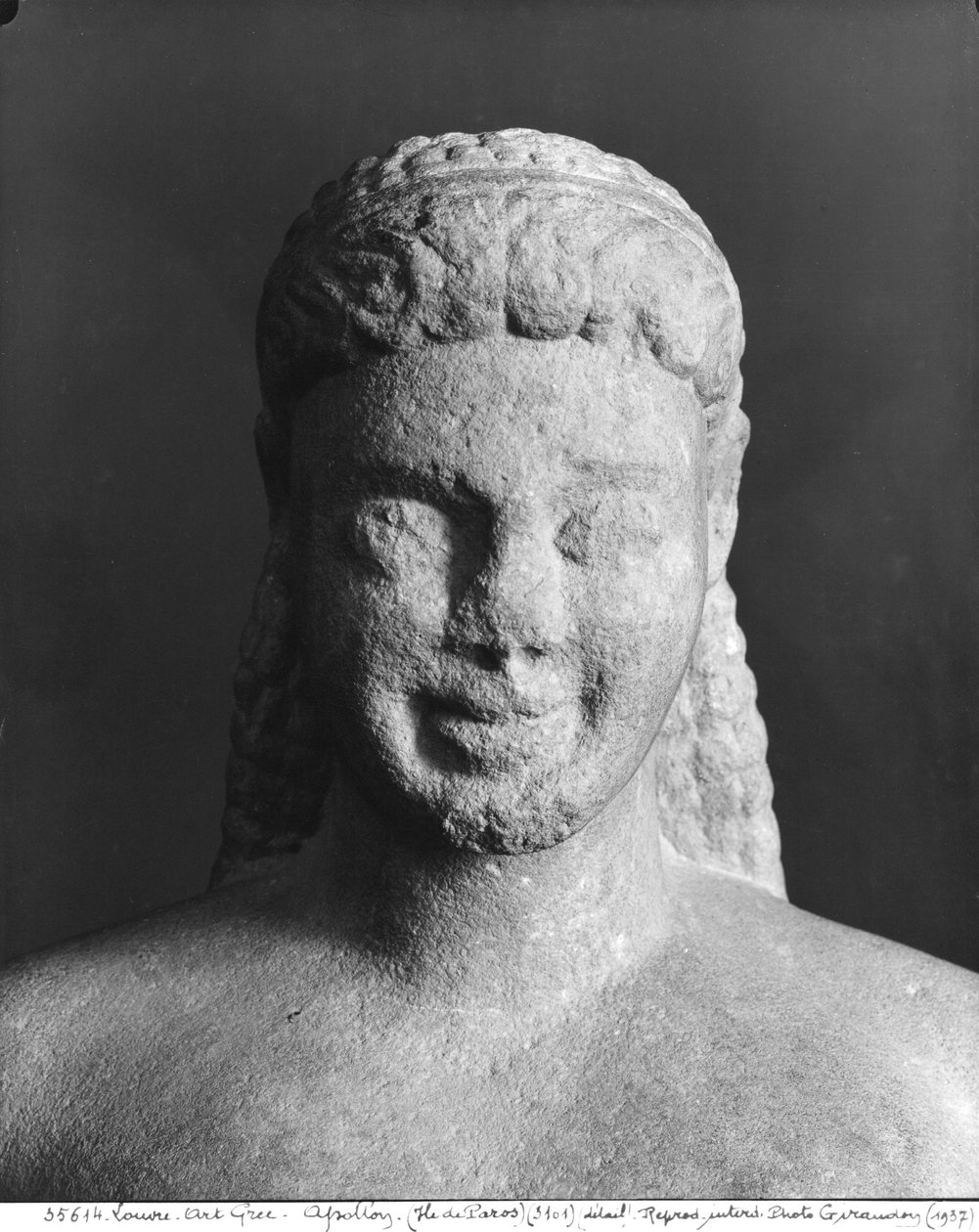 Kouros, Parosból, Asklepios szentélye közelében, ie 540 körül (márvány) (részlet) (lásd még: 154092) alkotó: Greek