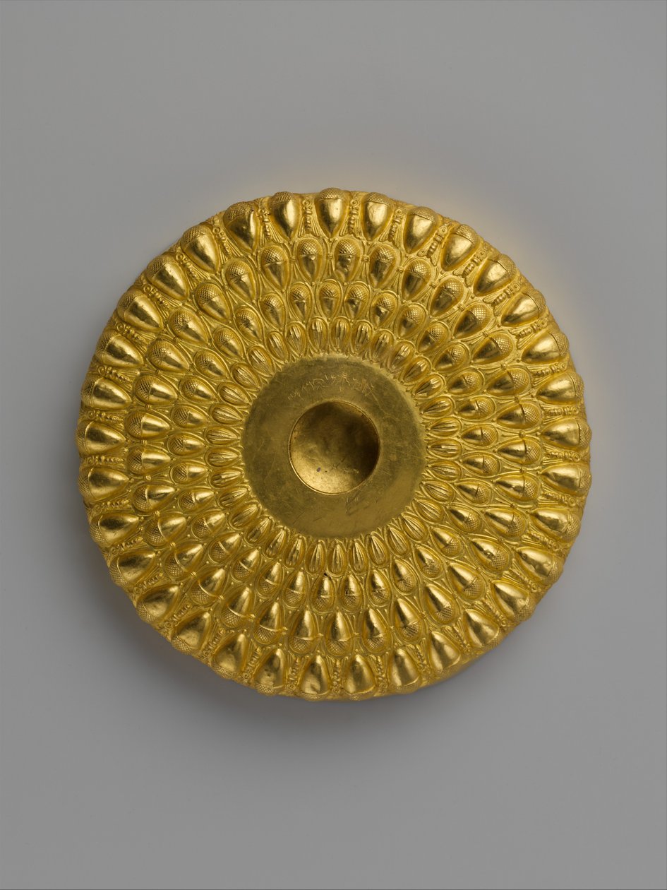 Phiale, ivótál, Kr.e. 4–3. század (arany) alkotó: Greek