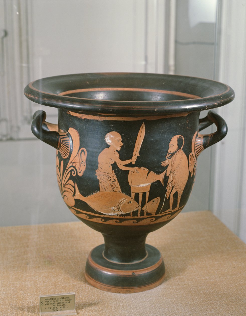 Vörös alakos kráter (kerámia) alkotó: Greek