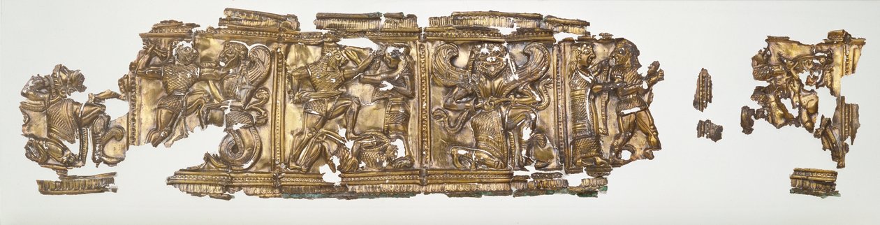 Domborműtöredék, ie 540-30 körül (aranyozott és arany) alkotó: Greek