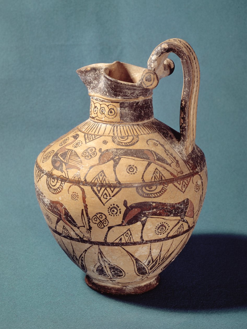 Rodoszi stílusú oinochoe (kerámia) alkotó: Greek