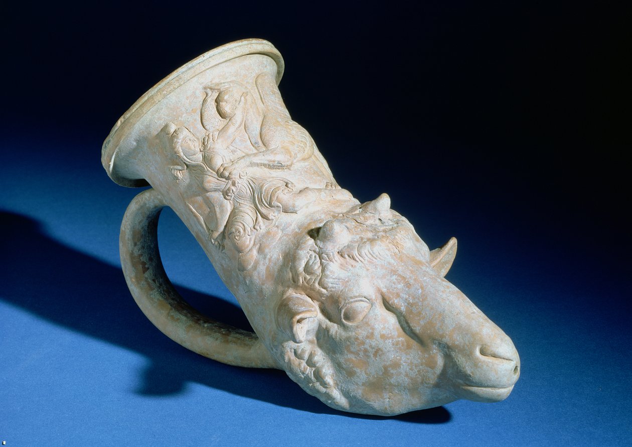 Birkafej rhyton (kerámia) alkotó: Greek