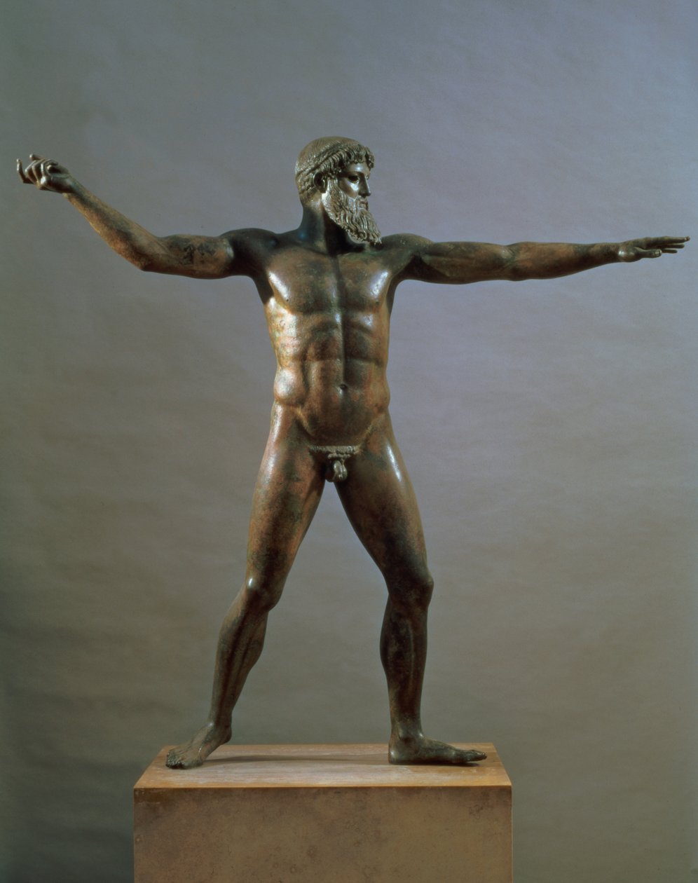 Poszeidón szobra, ie 460-450 körül (bronz) alkotó: Greek