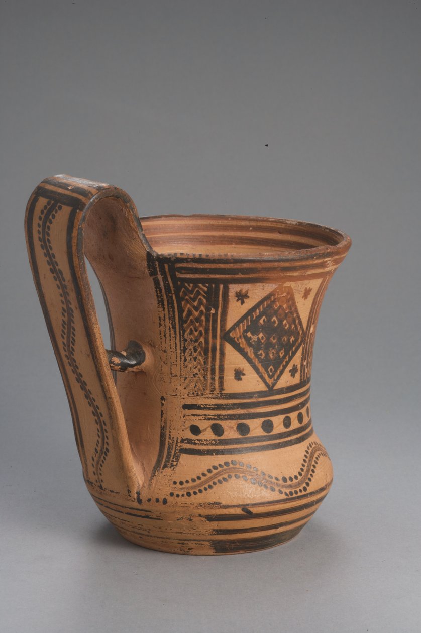 Tankard, geometriai periódus (terrakotta) alkotó: Greek