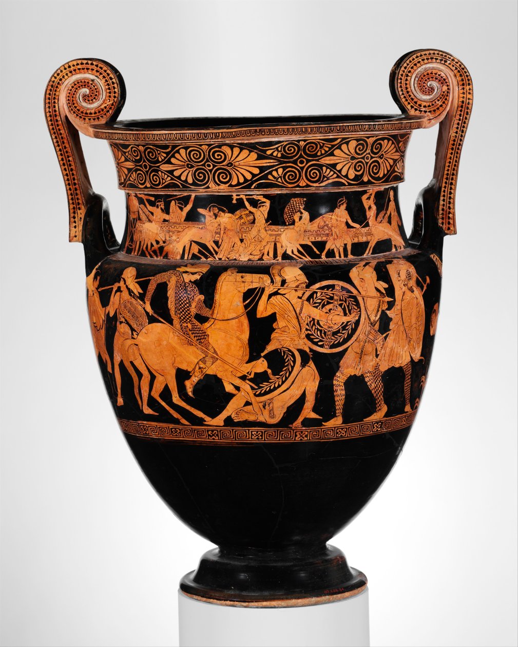Terrakotta volute-krater, Kr.e. 450 körül (terrakotta) alkotó: Greek