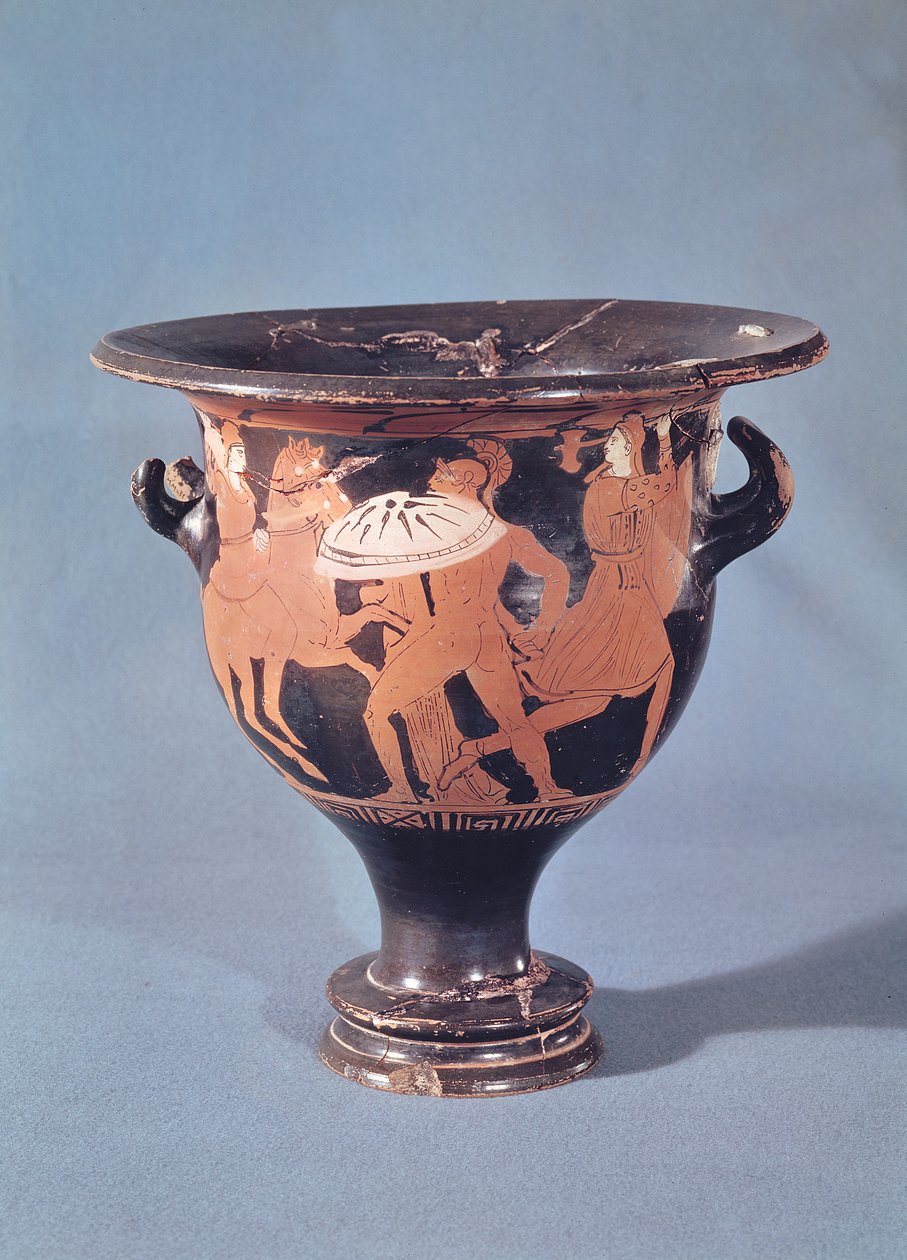 A Kertch-kráter, amely egy hoplitot ábrázol, amint két amazonnal harcol (kerámia) alkotó: Greek
