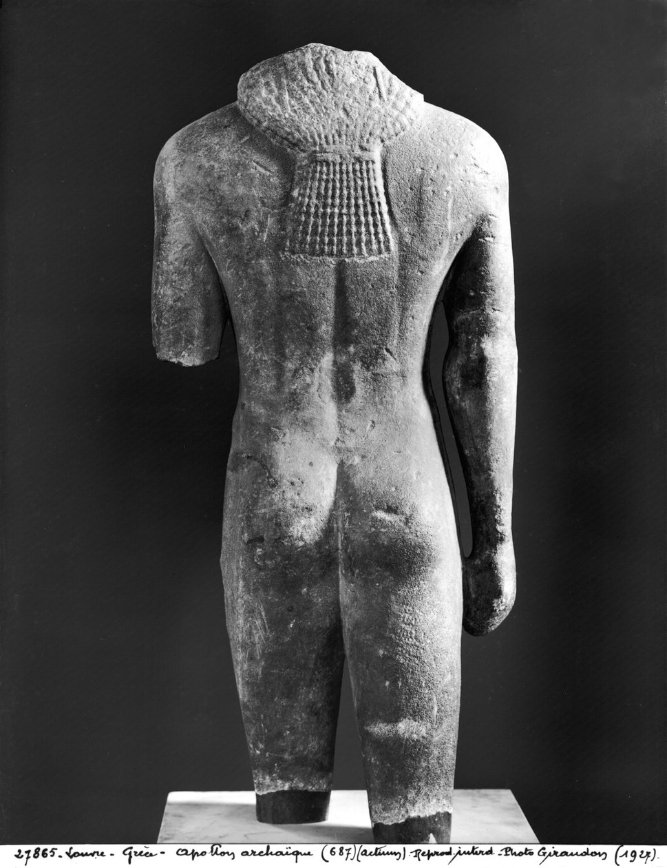 Kouros torzója, Actiumból, Kr.e. 550 körül (márvány) (lásd még: 24997) alkotó: Greek
