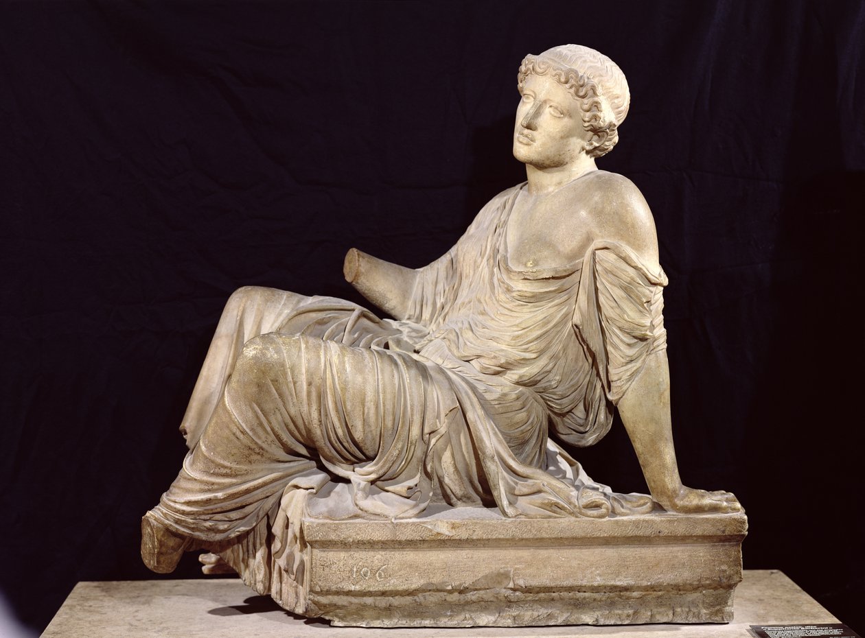 Oltáron ülő nő, „The Suplicant Barberini”, ie 440-430 körül (márvány) alkotó: Greek