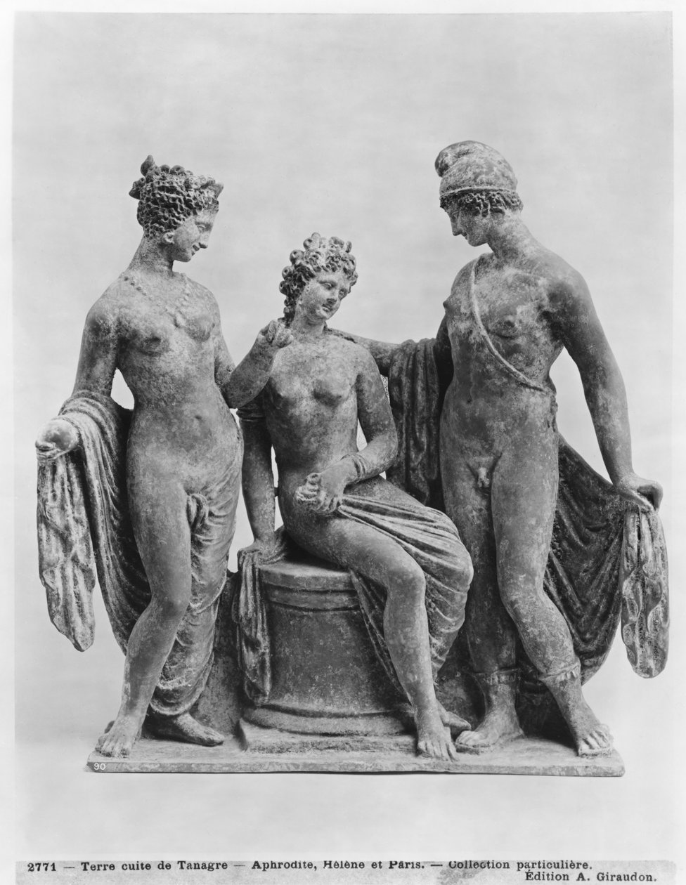 Aphrodite, Helen és Paris, Tanagra (terrakotta) alkotó: Greek School