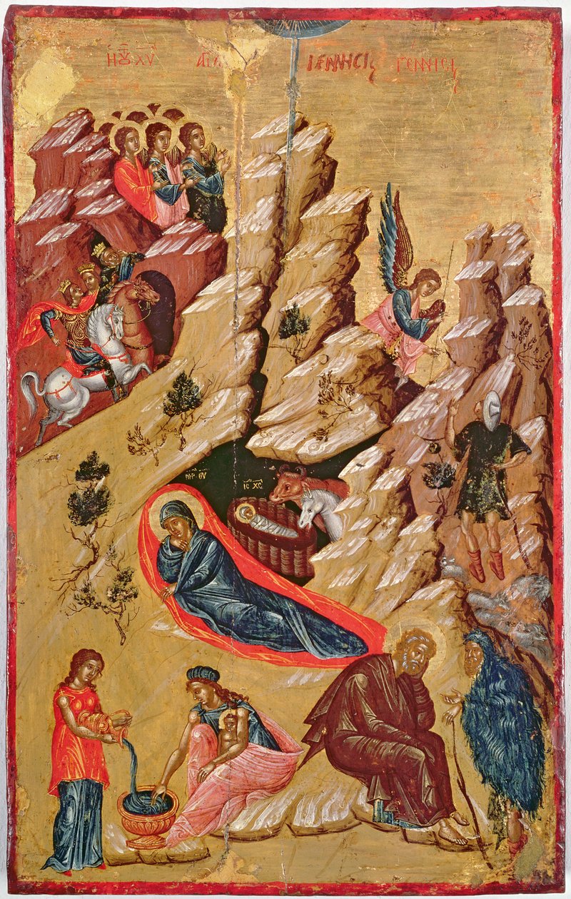 A születést ábrázoló ikon alkotó: Greek School