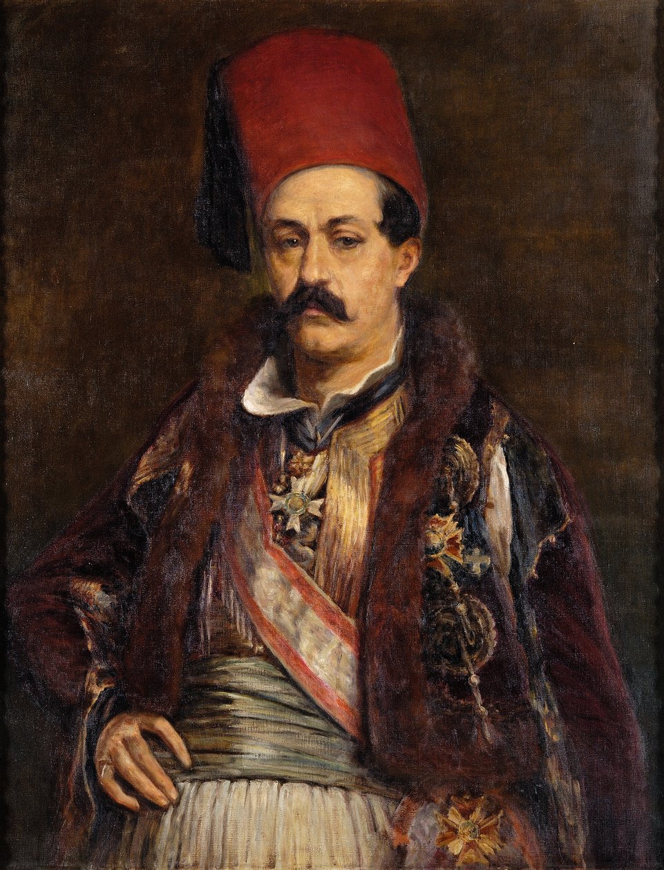 Ioannis Kolettis portréja alkotó: Greek School