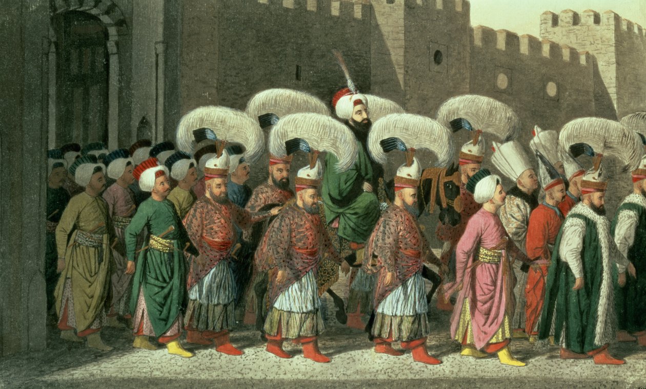 II. Mahmud szultán körmenetben, 1809 alkotó: Greek School